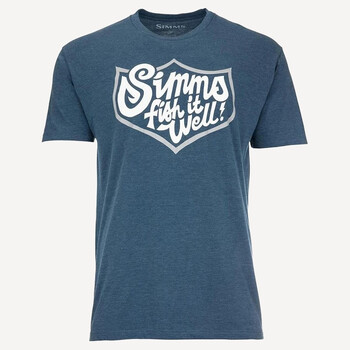Simms Футболка Simms Fish It Well Badge T-Shirt (Sailor Blue Heather) Simms Футболка Simms Fish It Well Badge T-Shirt (Sailor Blue Heather)