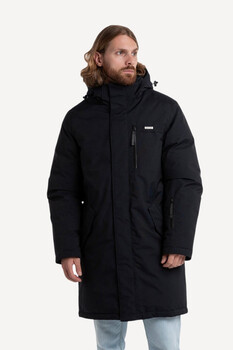 Laplanger Пуховик Хаски Top Arctic Goose (Темно-Синий, мех*Енот)