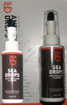 Антифог-очиститель для масок Sea-Drops с кисточкой, 60 мл