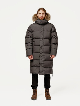 Пальто пуховое Флойд Nordic Goose мех ЧБК