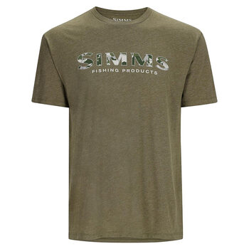 Simms Футболка Simms Logo T-Shirt (RC Dark Clover/Military Heather)