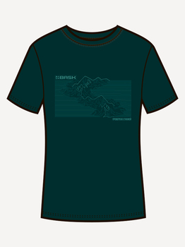 BASK Футболка BASK Topography LT V2 (Морская Волна)