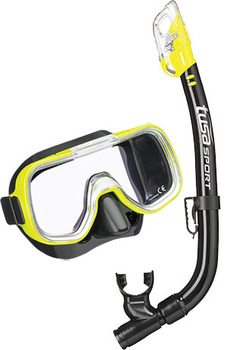 Tusa Комплект маска+трубка UCR-2022P в сумке (BK/FY)