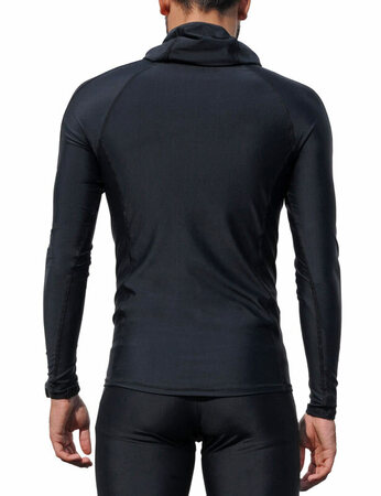 Футболка лайкровая IQ длинный рукав, с капюшоном