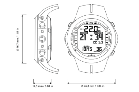 Компьютер DX серебр. наручный с  интерфейсом USB