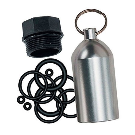 Брелок-баллон с 12 о-рингами, ц.silver
