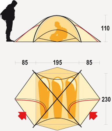 Палатка Ferrino Tribe 3
