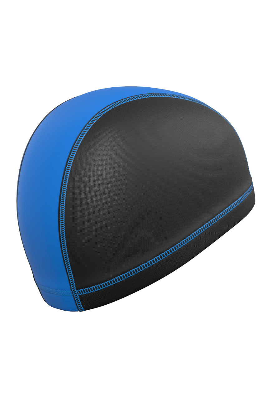 Шапочка для плавания текстильная Lycra duotone (Синий)