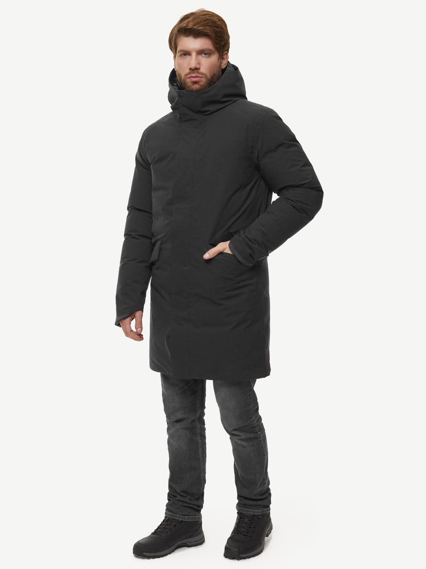 Пуховое пальто BASK Zenith V2 (Мужской; 58; Черный)