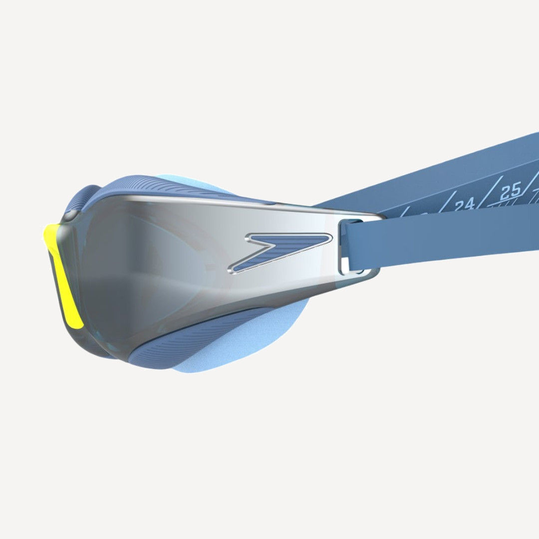 Очки для плавания Speedo Fastskin Hyper Elite Mirror (зеркальные; синий/желтый)