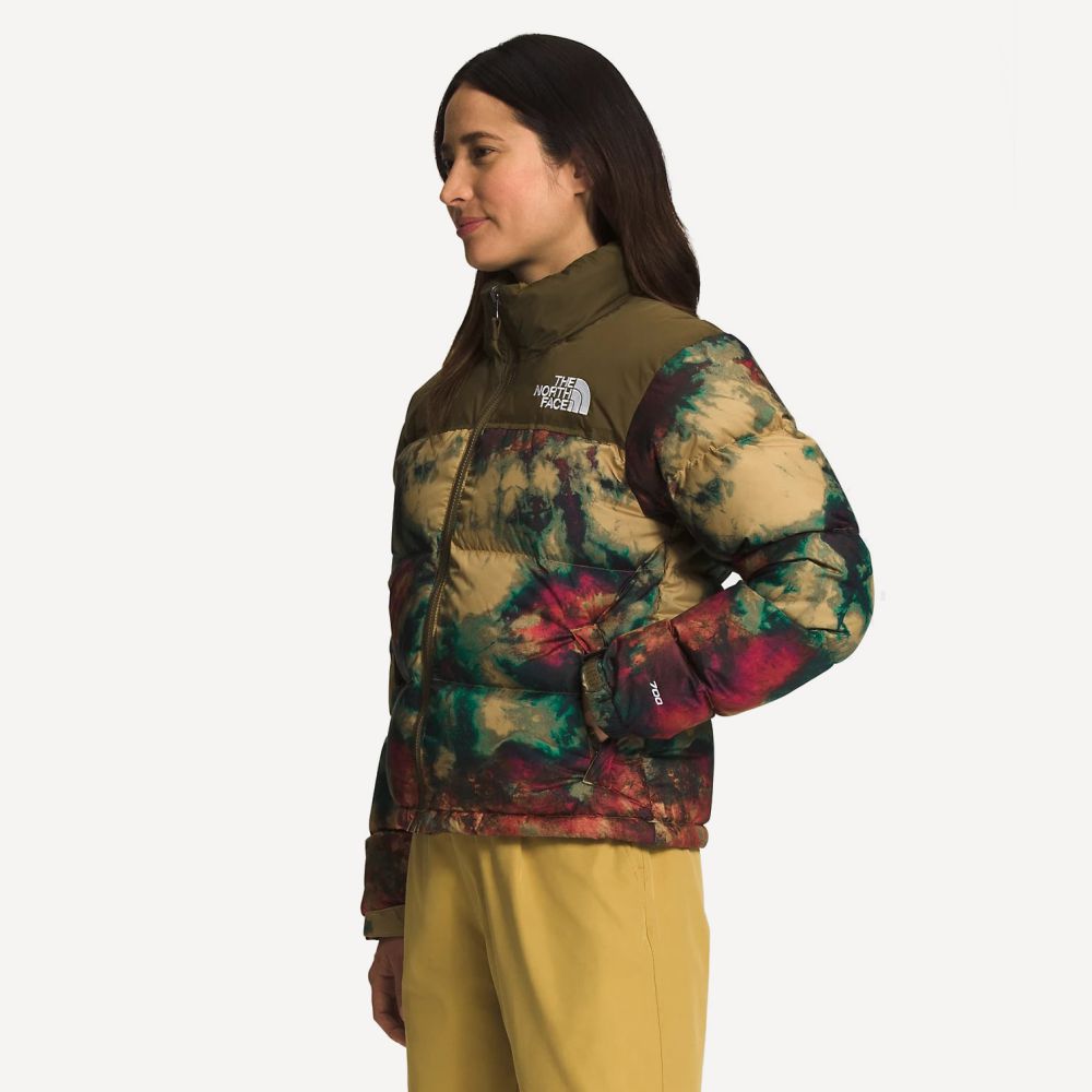 Пуховик Printed 1996 Retro Nuptse Wm (Женский; S; antelope tan ice dye print)