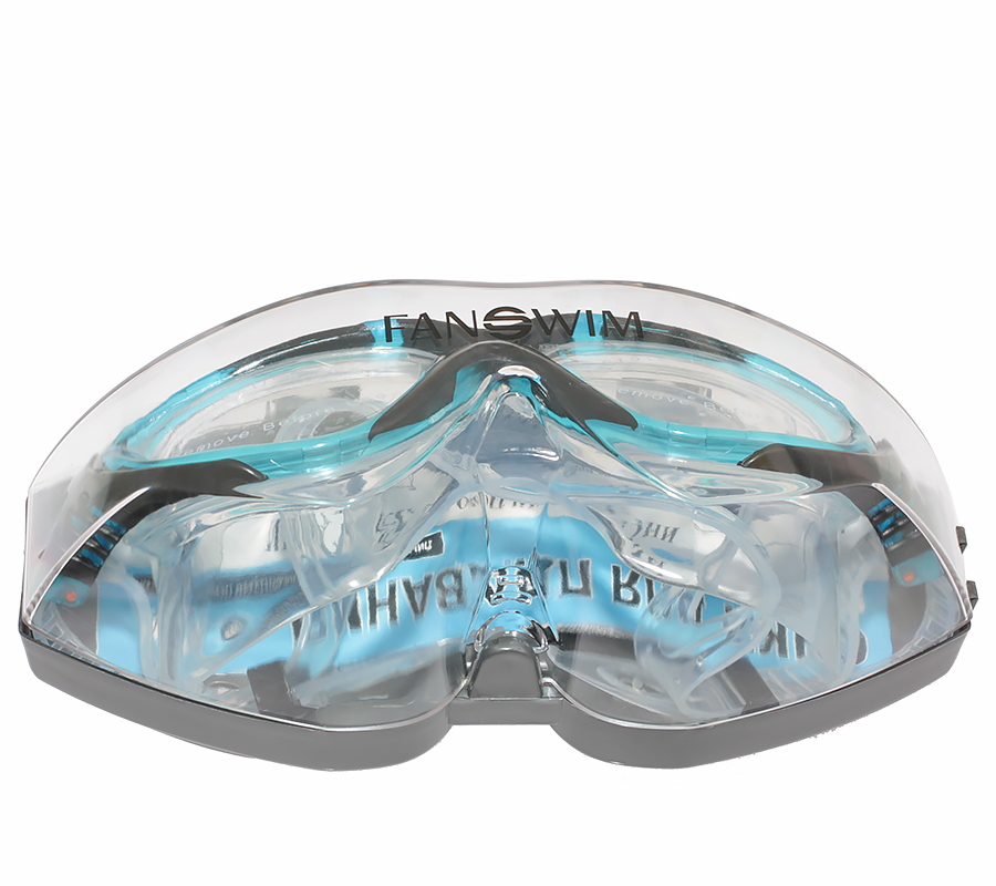 Очки для плавания FanSwim T19 (прозрачные; голубой / черный)