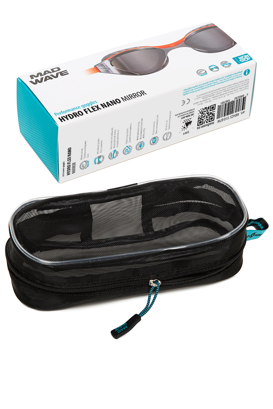 Очки для плавания Hydro Flex nano Mirror (зеркальные; Оранжевый)