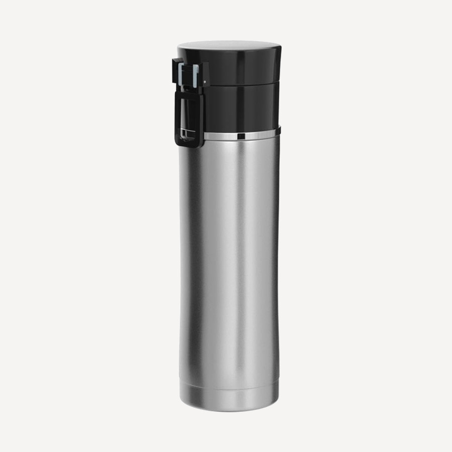 Термокружка Thermos NS-402 BK 0,47L (Gloss Steel, +12h/-24h)
