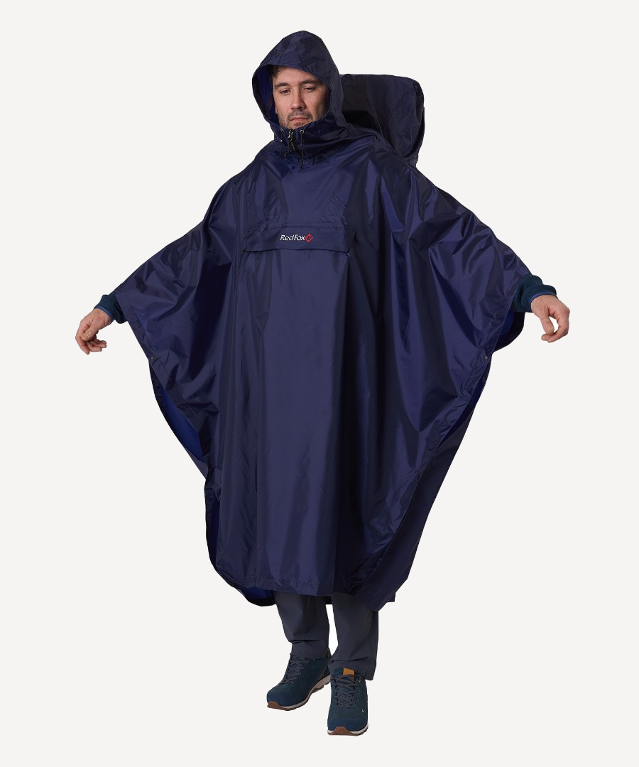 Дождевик-Пончо RedFox Poncho Plus (Унисекс; one size; т.Синий) Дождевик-Пончо RedFox Poncho Plus (Унисекс; one size; т.Синий)