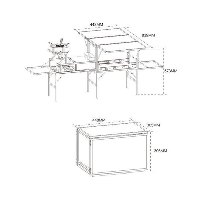Походная Кухня Император BRS-96 (Сталь 304; 448*305*306мм)