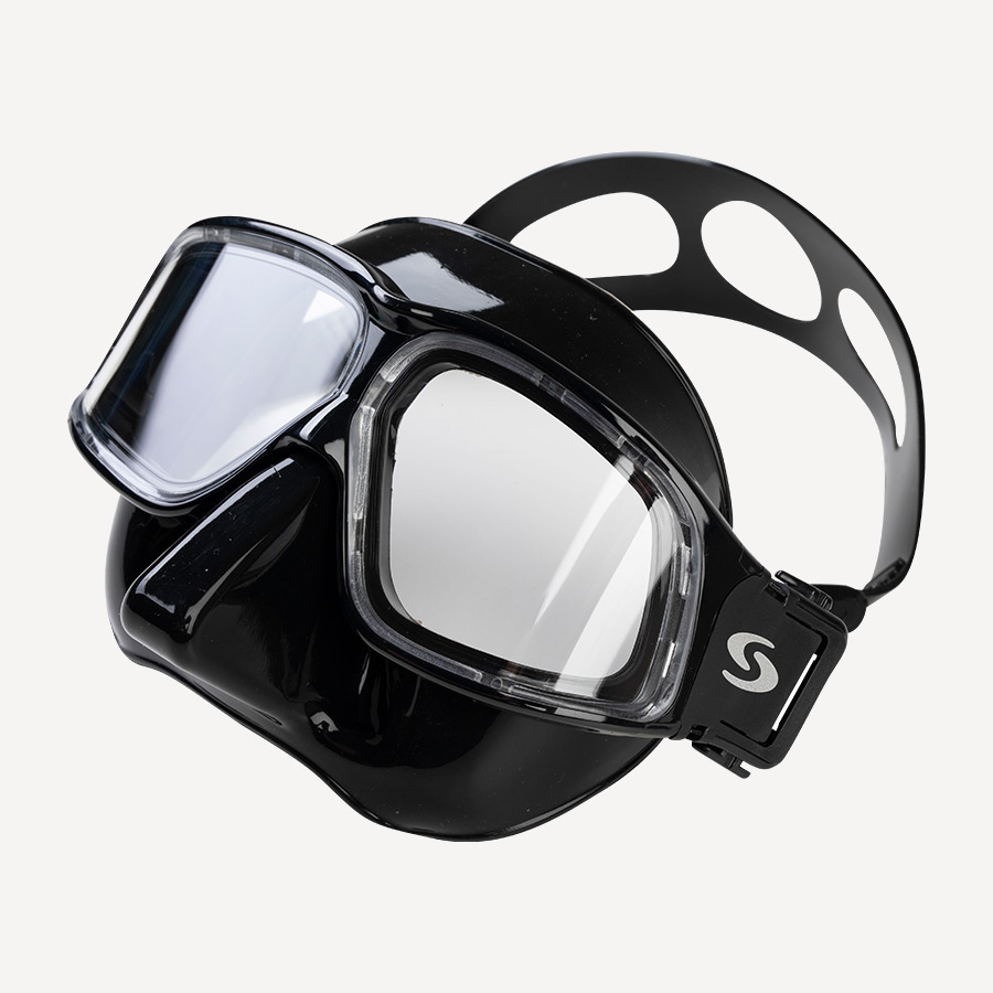 Маска Scorpena Apnea F1.1 (черный силикон; черный)