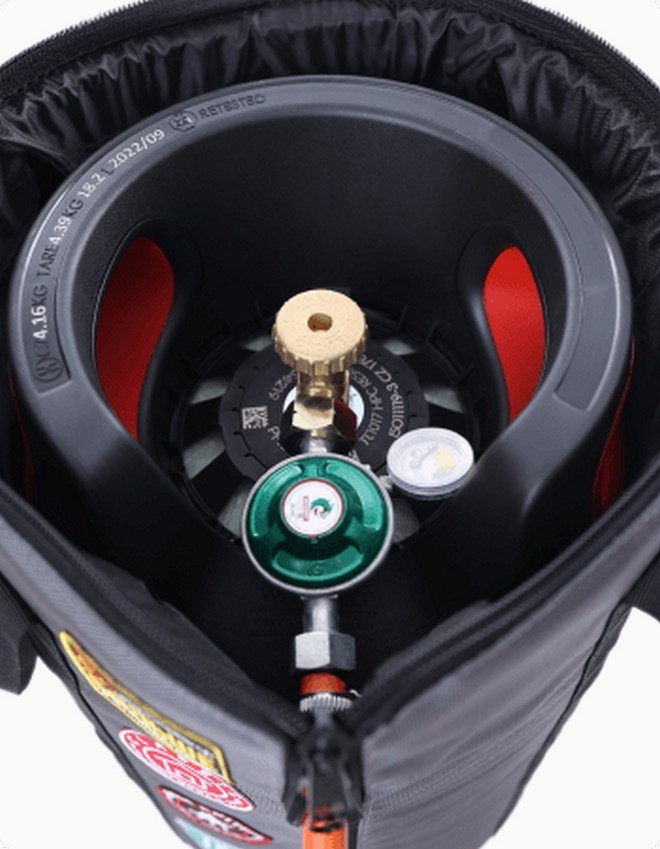 Термочехол для баллона HPC с шевроном 24,5л (Серый)