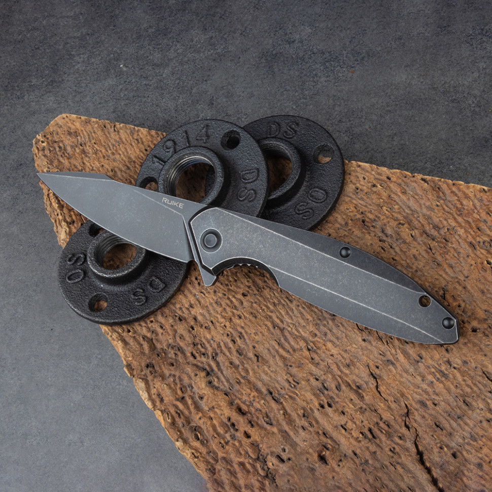 Нож складной RUiKE P128-SB (Сталь_14C28N_Blackwash) Нож складной RUiKE P128-SB (Сталь_14C28N_Blackwash)
