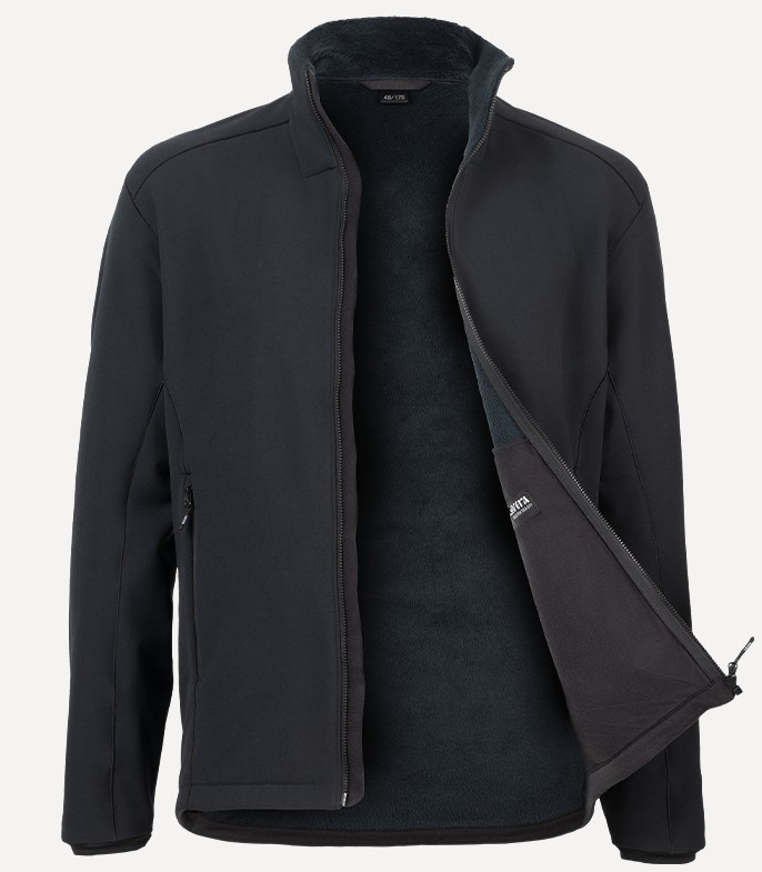 Куртка софтшелл Дрек (Мужской; 54-188; Черный)