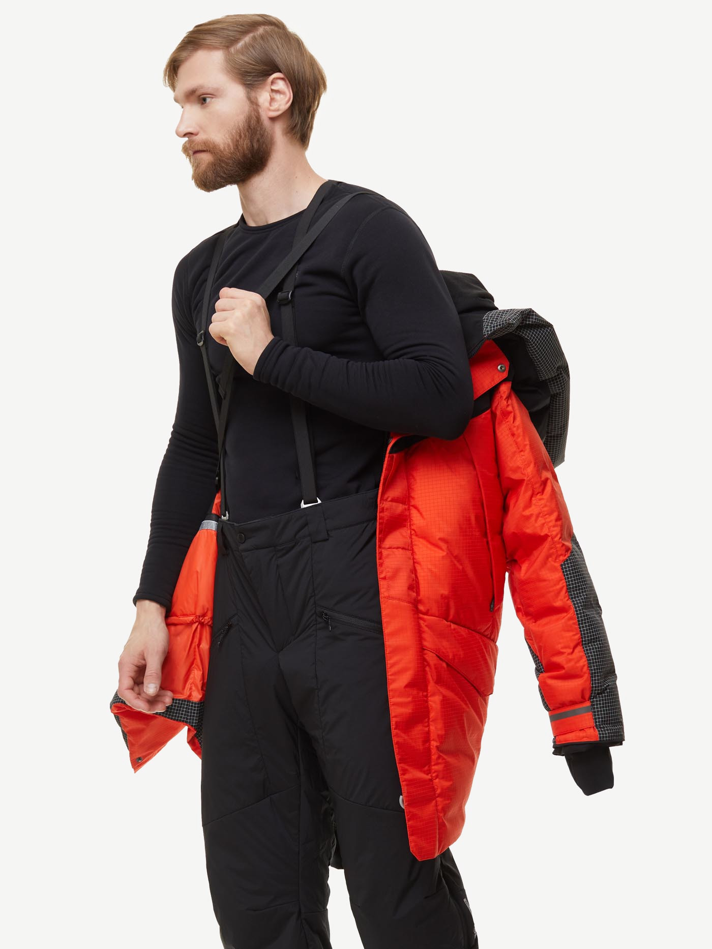 Пуховик BASK SIGNAL (Мужской; 52; Оранжевый/Черный)