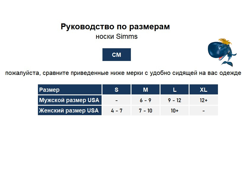 Носки Simms Merino Midweight OTC (Мужской; XL; Carbon)
