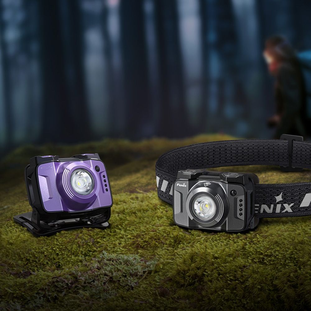 Фонарь налобный Fenix HL12R V2.0 500 Lumen (Фиолетовый, 950mAh, Type C)