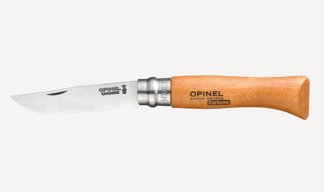 Нож складной Opinel Tradition №8 VRN (Carbon) 8,5см (Бук / угле. Сталь)
