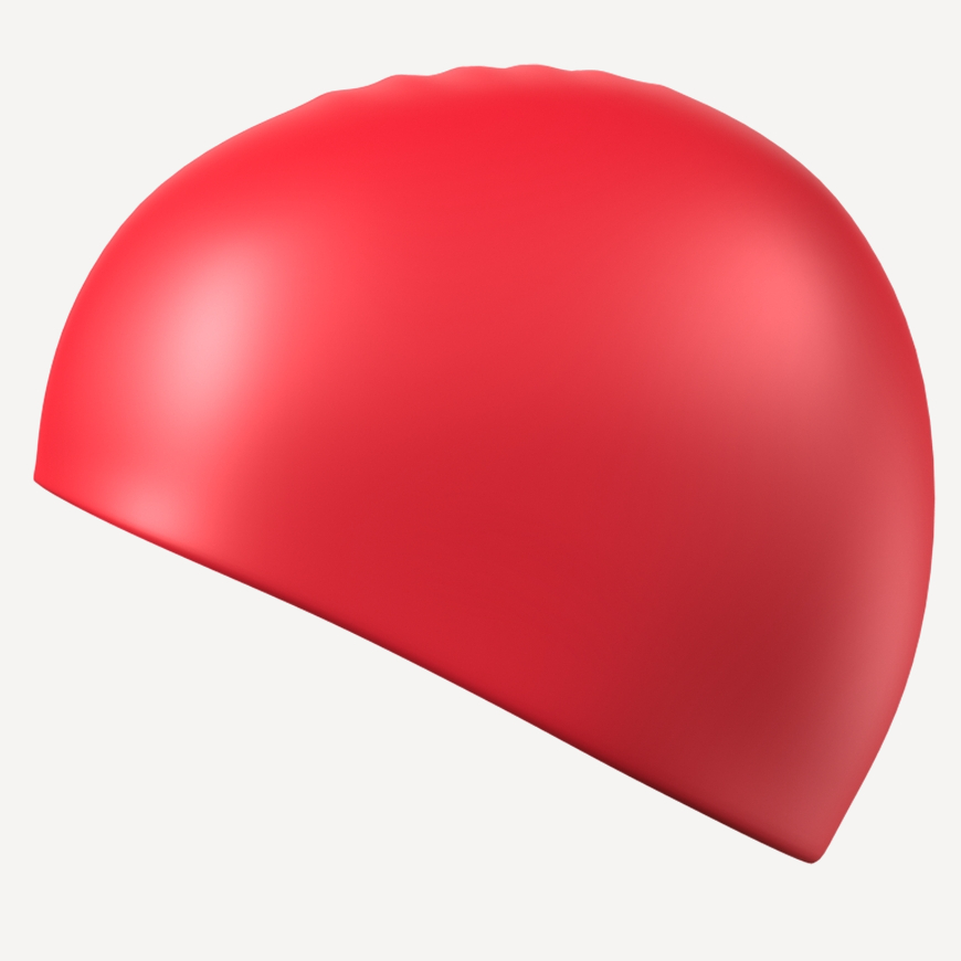 Шапочка для плавания Intensive Silicone Solid (красный)