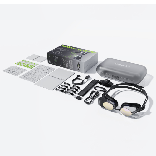 Смарт очки для плавания Holoswim 2 Plus (прозрачные; Black)