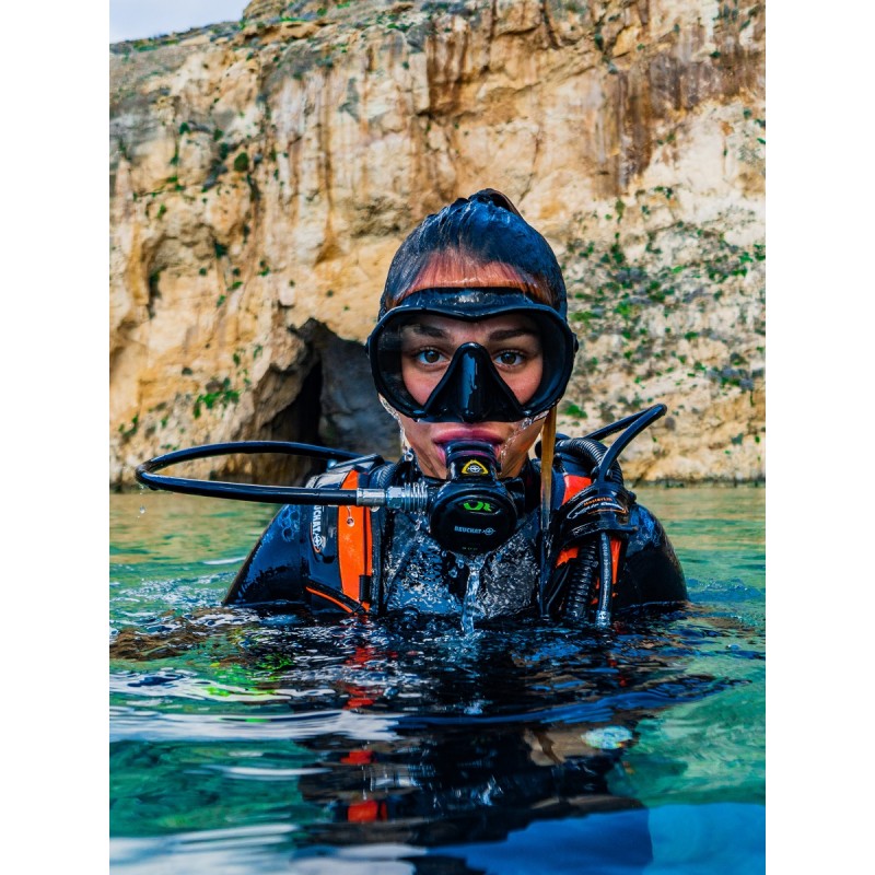 Маска Maxlux S (черный силикон; черный)