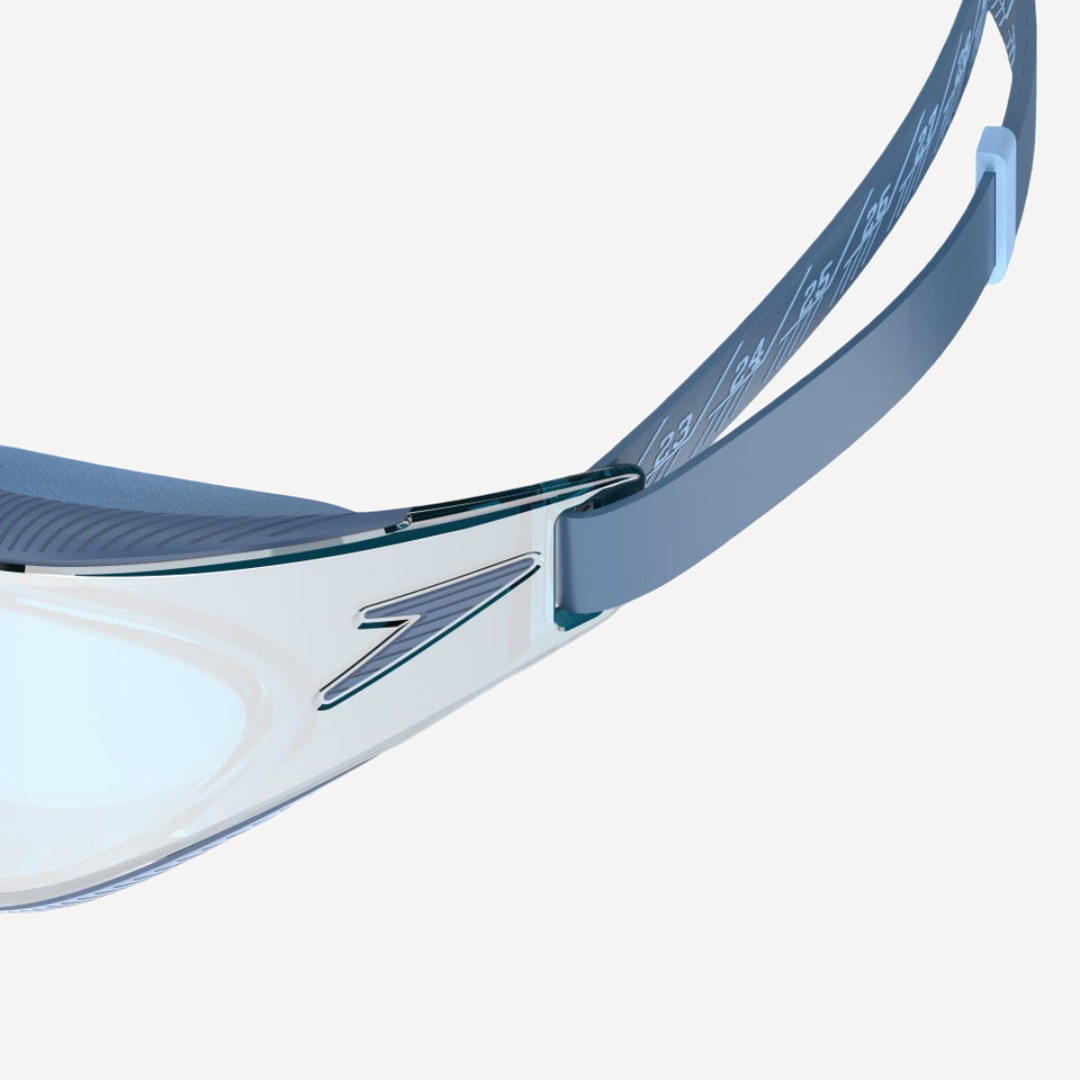 Очки для плавания Speedo Fastskin Hyper Elite Mirror (зеркальные; синий/желтый)