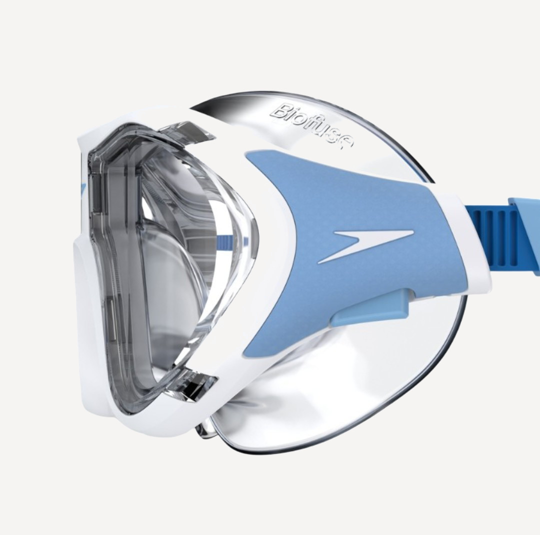 Очки для плавания Speedo Biofuse 2.0 Mask (прозрачные; прозрачный/голубой)