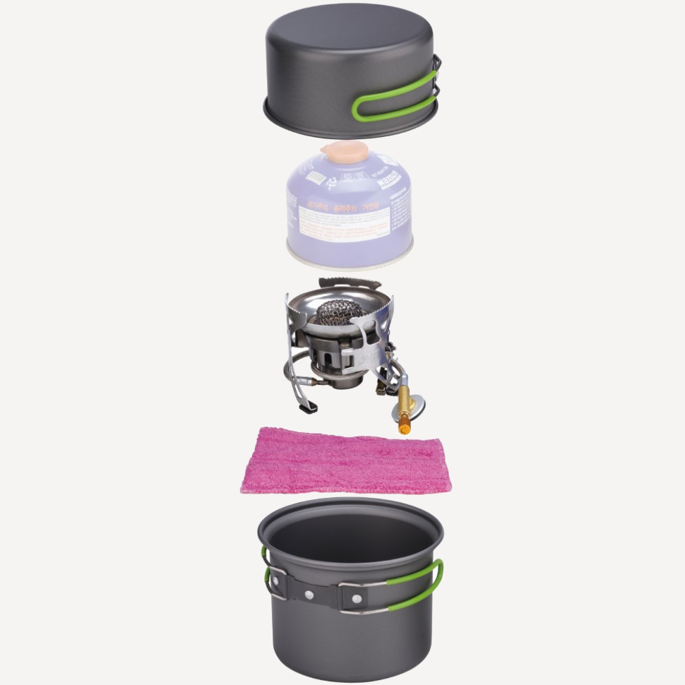 Газовый МФУ Комплект BRS-T15A 1.9кВт (Тёмно-Серый, Посуда 1,2л+0,75л)