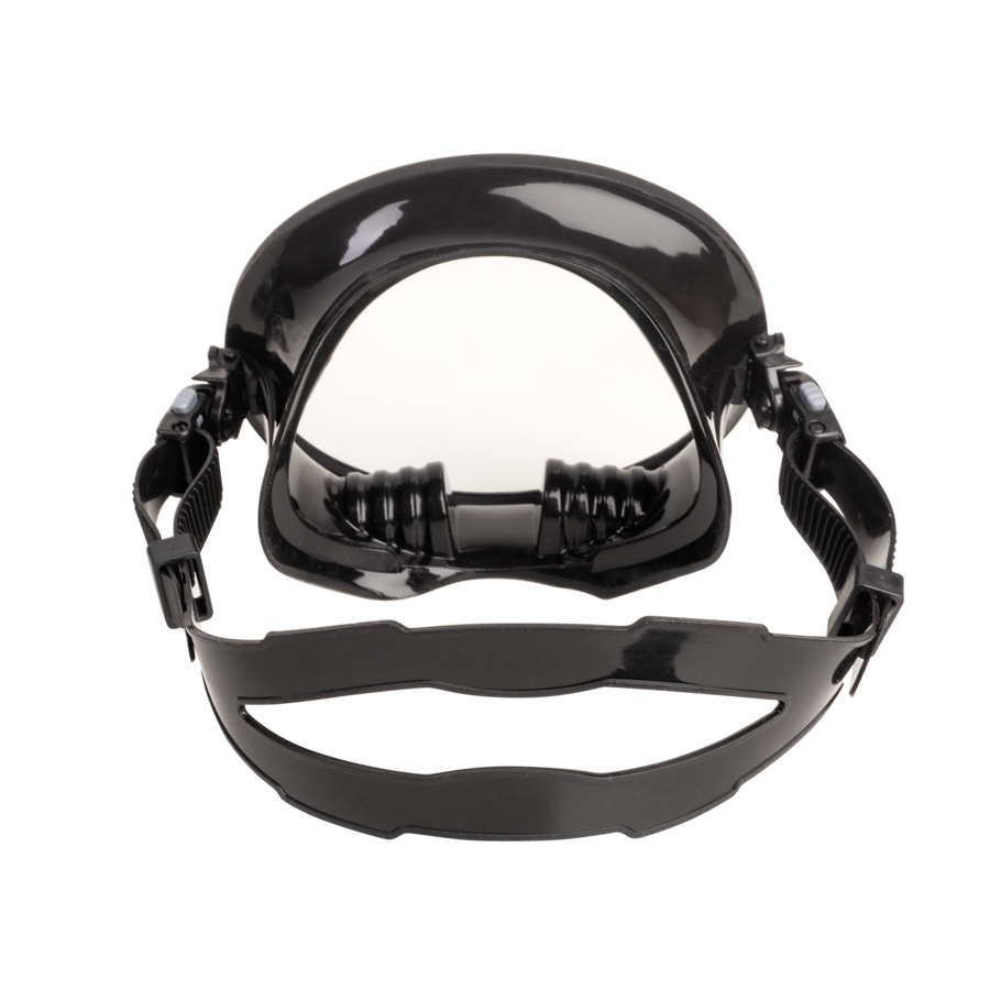 Маска Scorpena O2 овальная (черный силикон; черный)