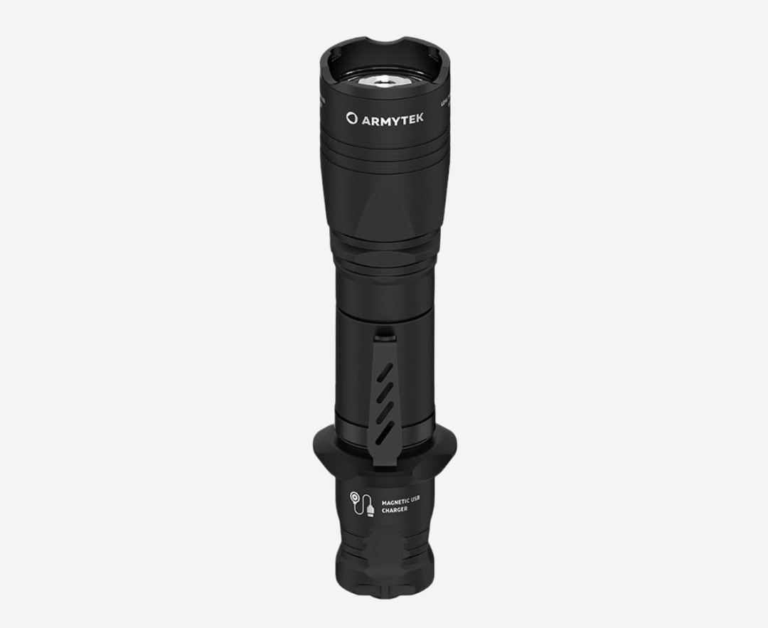 Фонарь ArmyTek Dobermann Pro (Black / Холодный; 1500Lm)