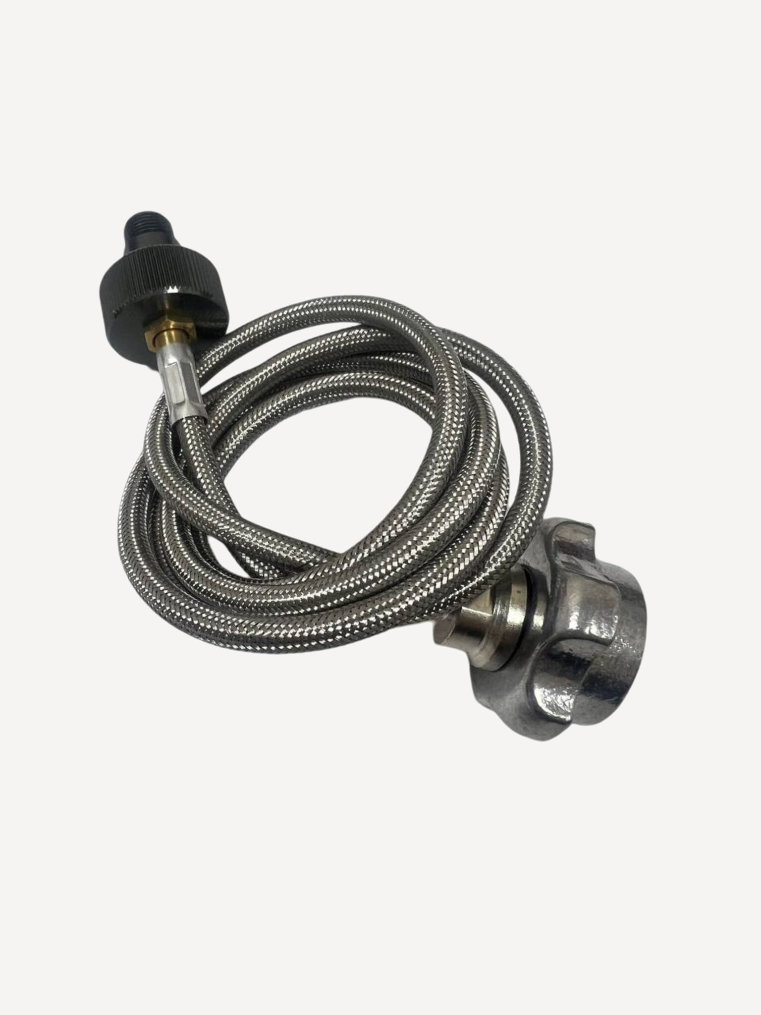 Адаптер газовый BRS-17ELS_HOSE LPG-Резьба (Стальной; Шланг 1м)