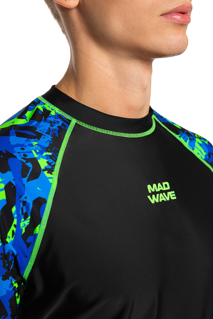Футболка лайкра Mad Wave C0 длинный рукав (Мужской; L; Синий)