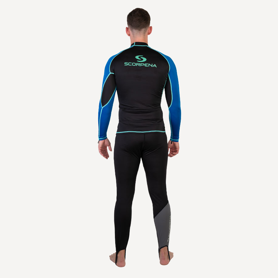 Гидроштаны лайкровые Scorpena (Унисекс; XXXL; черный / серый)