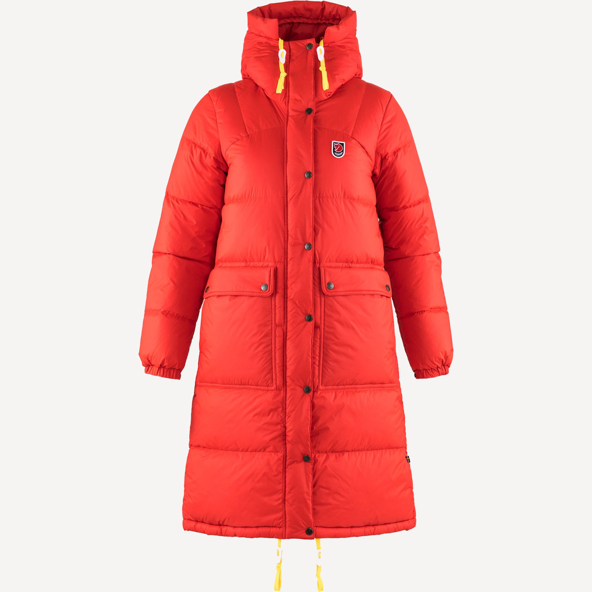 FJALLRAVEN Пуховик Expedition Long Down Parka W true red L купить в Москве  в интернет-магазине Лохматый Кашалот