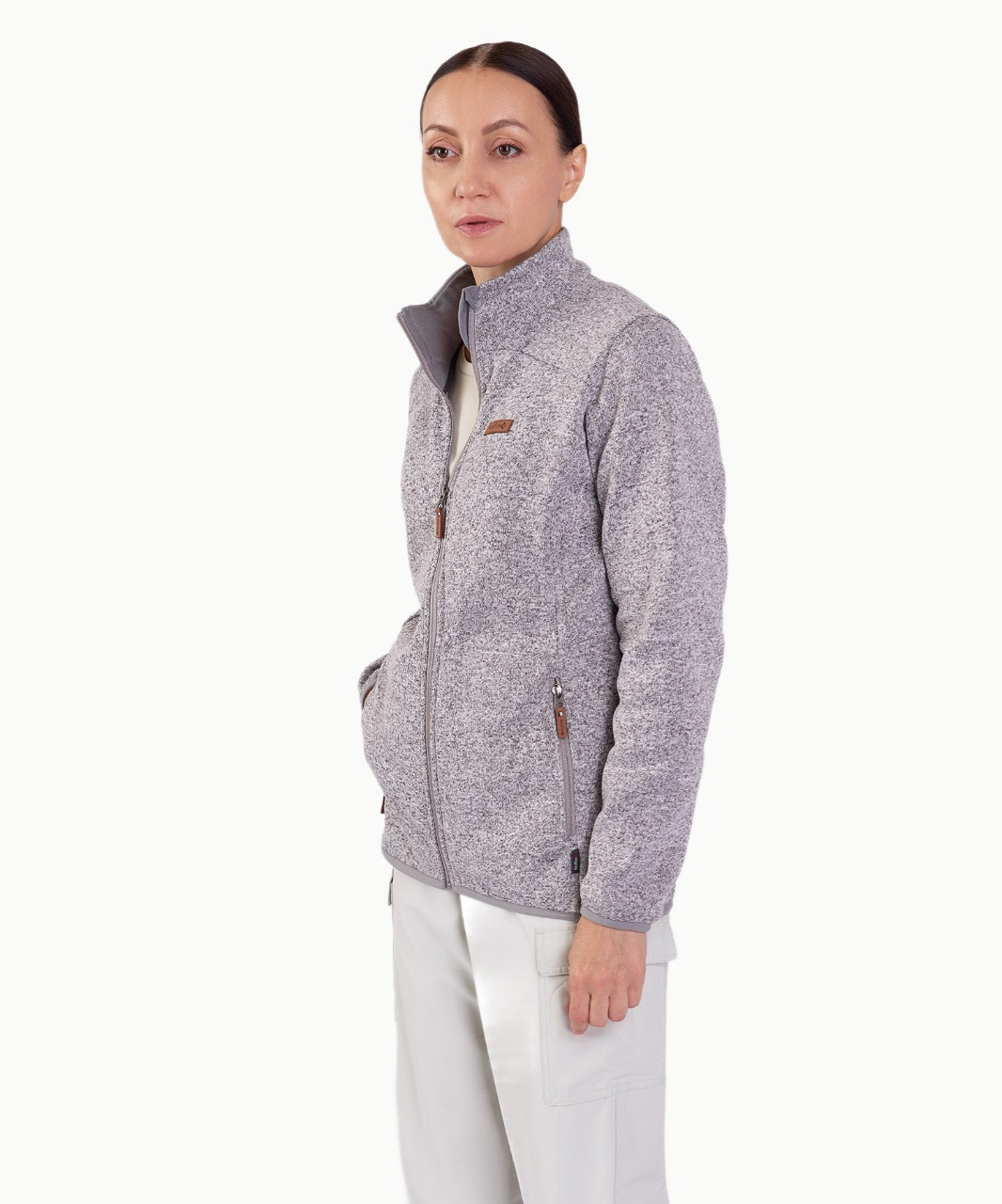 Куртка Флис RedFox Tweed IV Wmn (Женский; L; светло-серый)