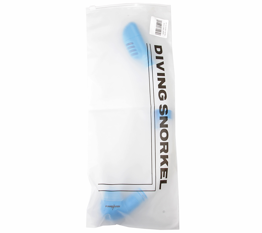Трубка FanDiver Hyper Dry (прозрачный силикон; голубой) Трубка FanDiver Hyper Dry (прозрачный силикон; голубой)