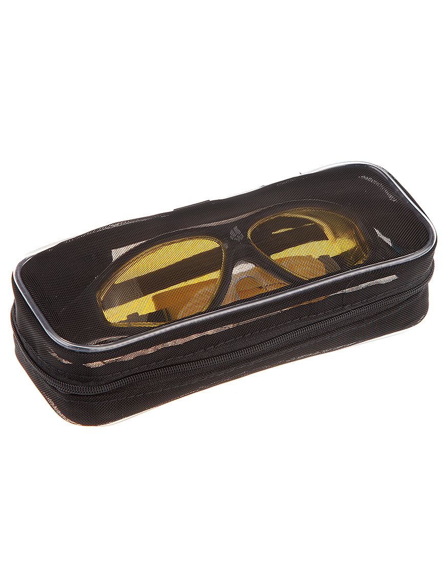 Очки для плавания Flame mask (янтарные; Желтый)