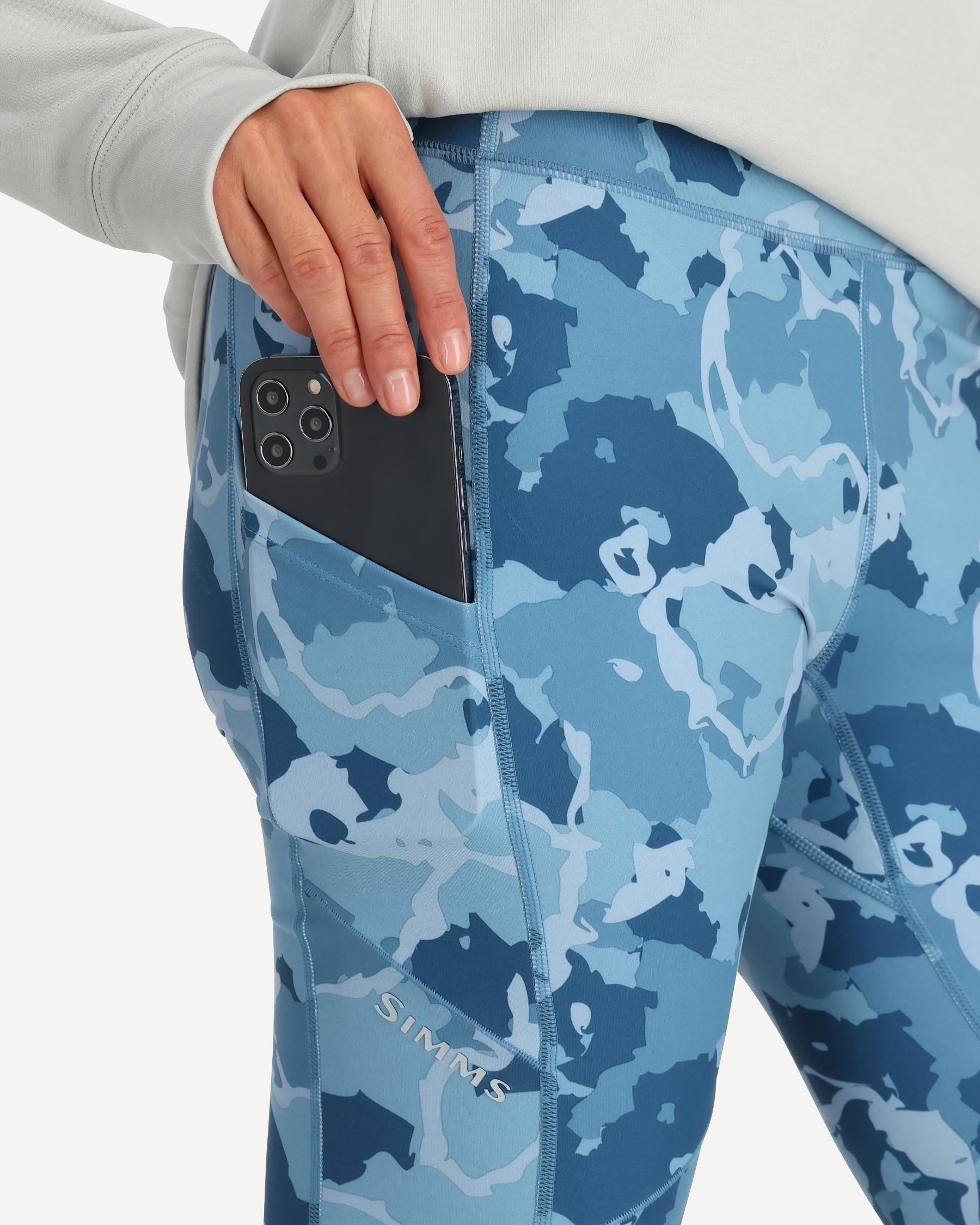 Брюки Simms Women's Bugstopper Legging (Женский; S; Regiment Camo Neptune)