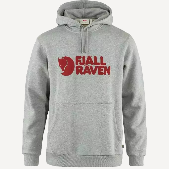 Толстовка Fjallraven Logo Hoodie Men's (Мужской; XL; Grey-Melange)