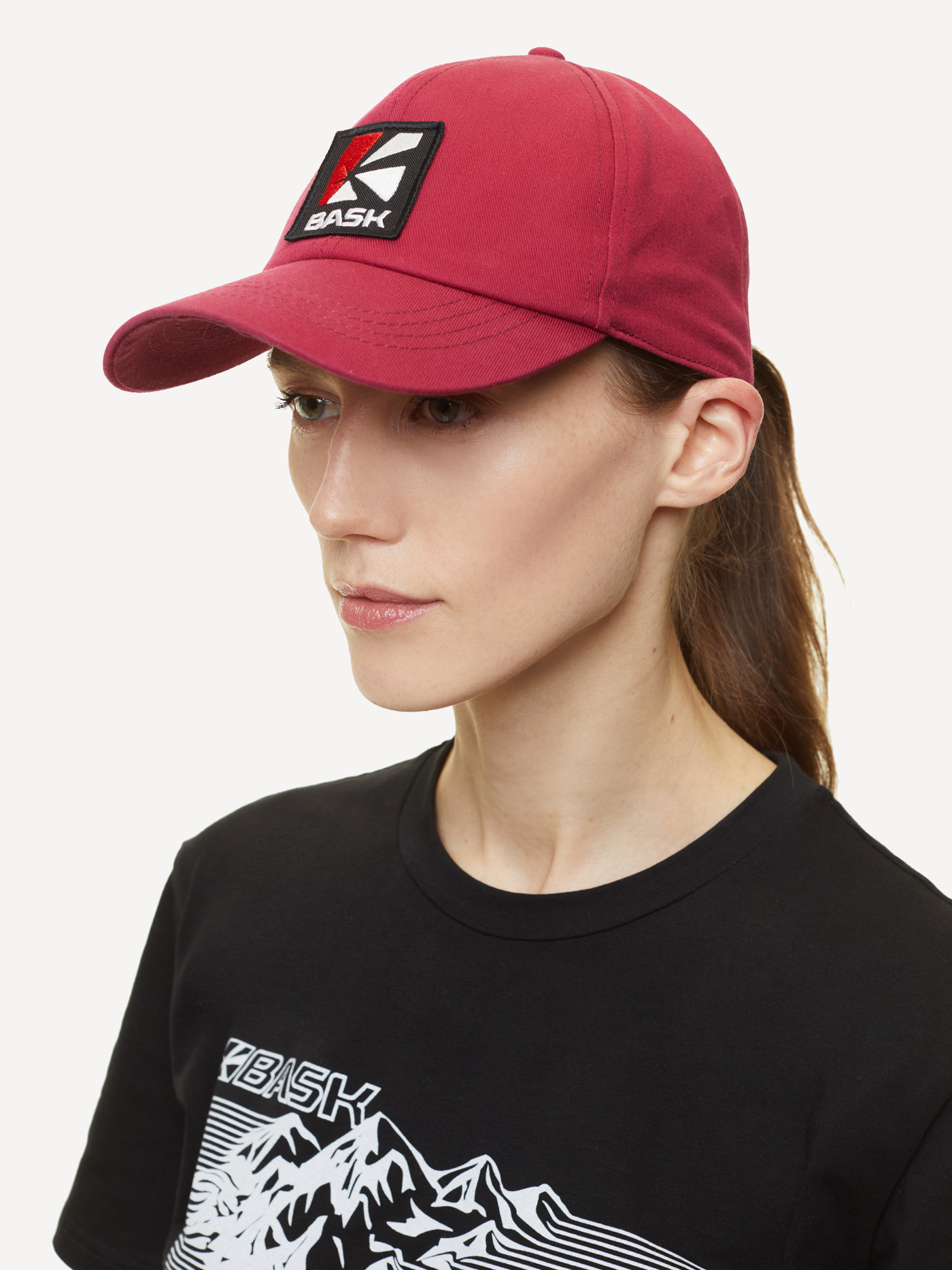 Бейсболка BASK Sun Hat LOGO (unisex; one size; Бордовый свтл)