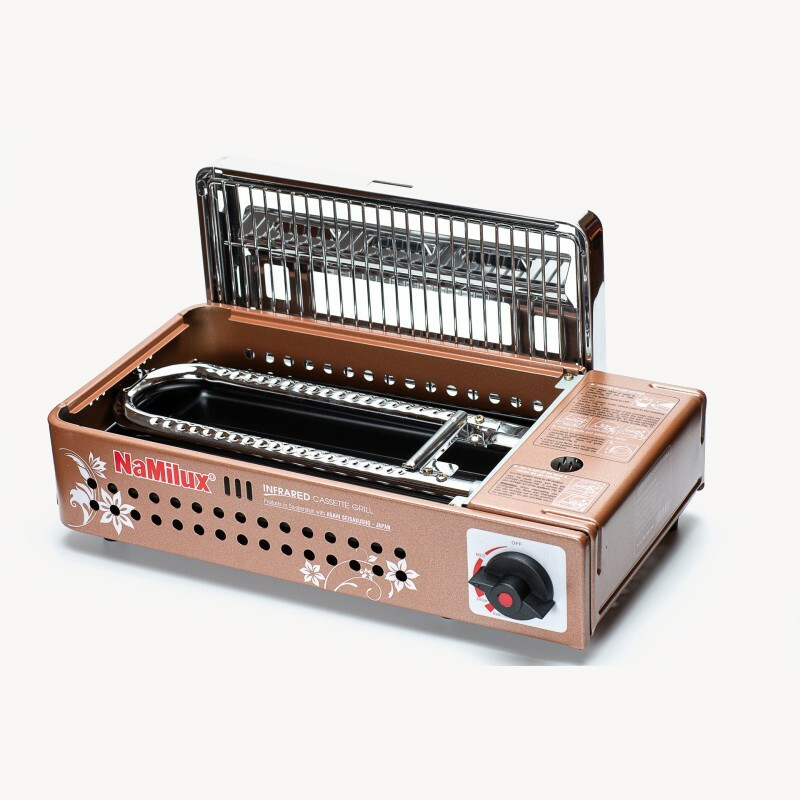 Газовый гриль инфракрасный Namilux NA-24 (Коричневый / Нержавейка)