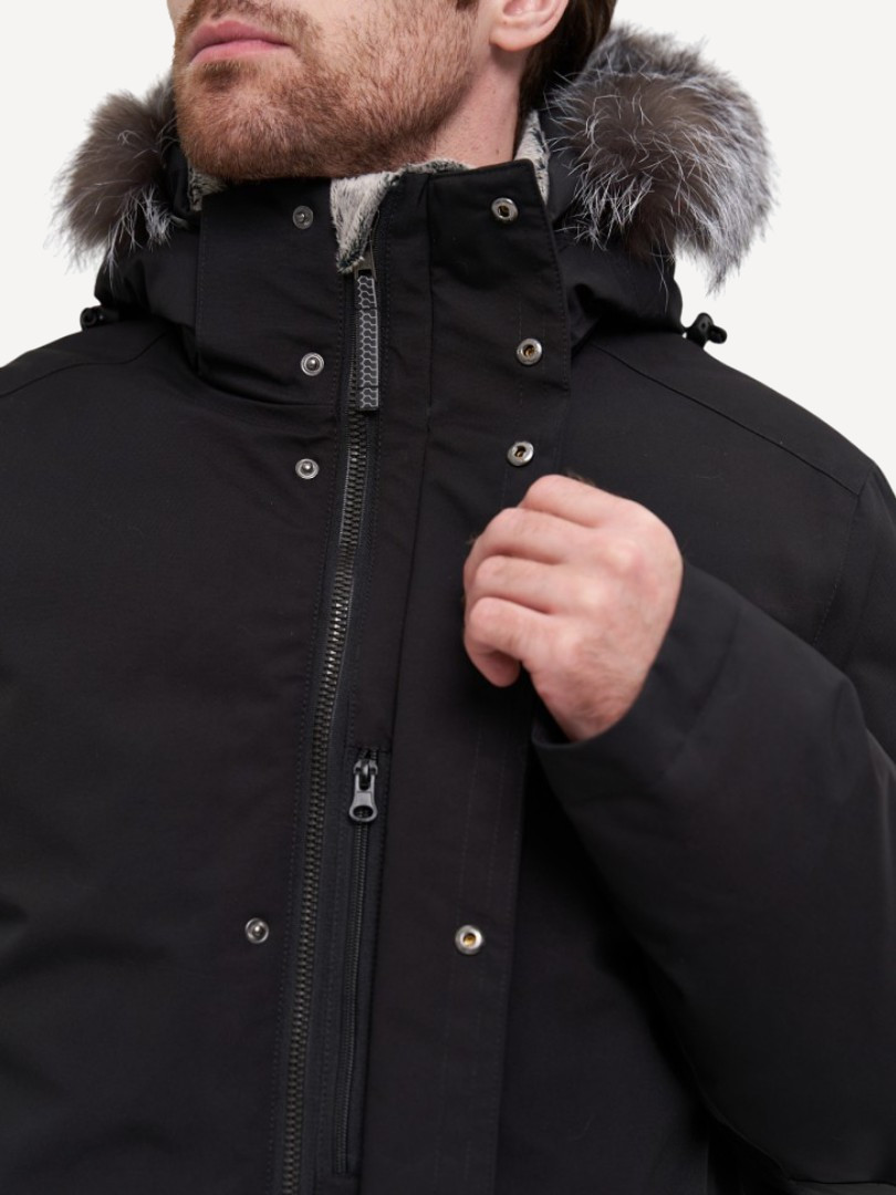 Пуховик Хаски Top Arctic Goose (Мужской; 58; Черный без*Меха)