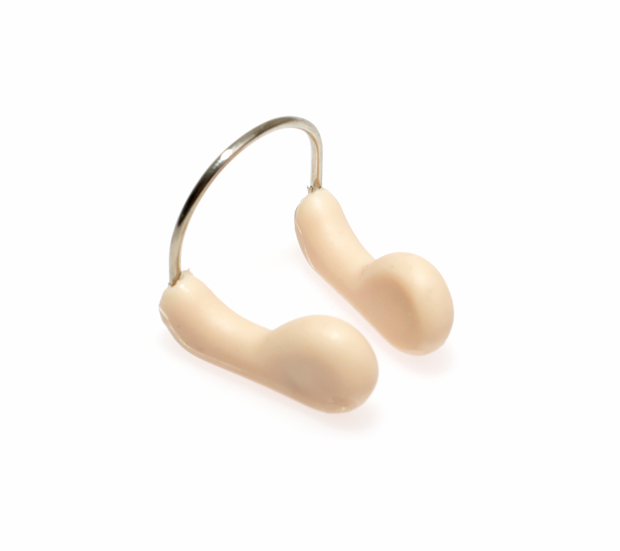 Зажим для носа FanSwim, силиконовый (Бежевый)