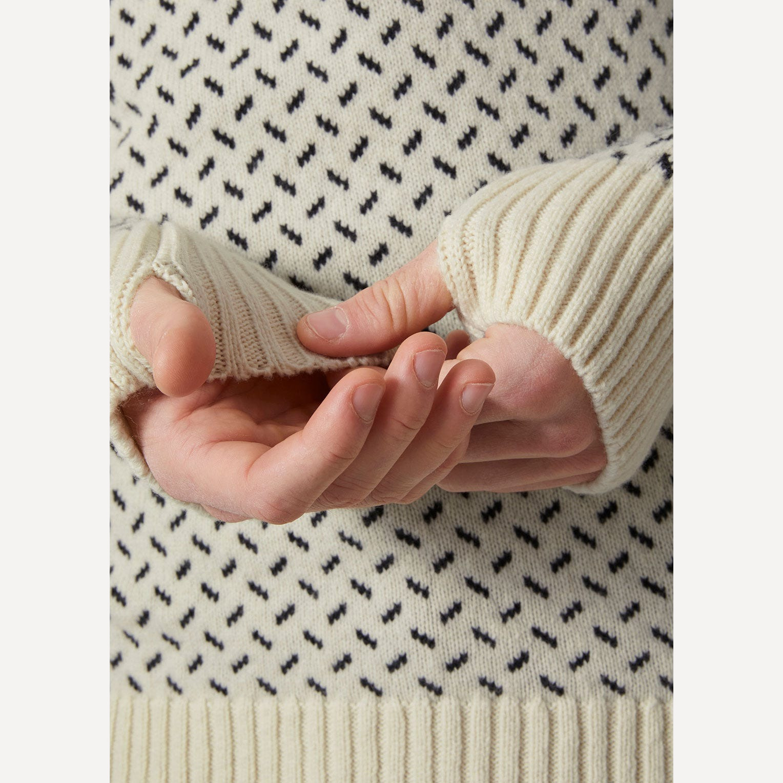 Свитер HH Man Arctic Ocean Icelander Wool Knit ½ Zip Sweater (; XL; Snow)